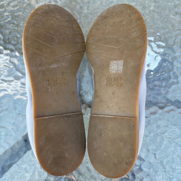Eileen Fisher Notion Nappa Leather Ballet Flats - Picture 3 of 8